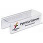 Acrylic cubicle name plate bracket for 8.5" wide sign