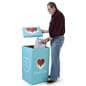 Custom printed cardboard trash box with 40 gallon capacity