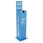 Pre-printed cardboard hand sanitizer station