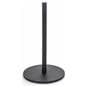 Single black low profile exhibit stanchion  
