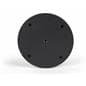 Discreet surface mount art stanchions with base cover