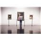 Surface mount art stanchions with clean straight lines