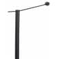 Black Stanchion Cord Wall Receptor Connects Cord to Floor Standing Post