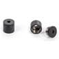 Stainless Steel Black Stanchion Cord Wall Receptor 
