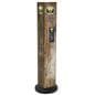 Custom stanchion sleeve with pamphlet holder with durable cardboard material