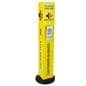 Custom stanchion sleeve with pamphlet holder with full color graphics