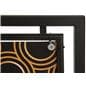 Outdoor cafe barrier with custom printing with secure fit