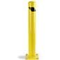 Steel bollard surface mount has 42 inch height