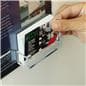 Business Card Holder With 8-1/2" x 11" Sign Frame