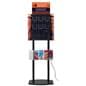 Public charging kiosk with 8 charging cables