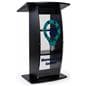 UV printed clear replacement panel for FLCT series lecterns with custom artwork