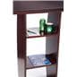 Mahogany Lectern Shelves Propped