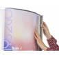 Standing Poster Holder Made of Silver Aluminum