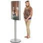 Aluminum Curved 22 x 28 Poster Stand