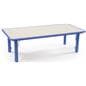 Blue Height Adjustable Kids Table, Rounded Edges