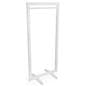 White square frame garment hanger stand