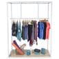 Steel boutique floor clothing hanger display
