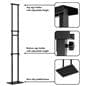 Free standing poster with non-slip padded base