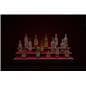 glowing tiered LED liquor shelves