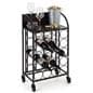17 x 28 wine rack with wheels and rectangular shape 