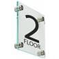Elevator Floor Number Signs, Clear