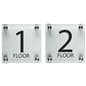 Elevator Floor Number Signs, 6" Wide
