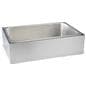 Stainless steel ice holder housing with removable tray