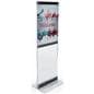 Floor-Standing Acrylic Graphic Holder with Removable Poster Dividers