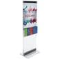 Acrylic Display Totem with Brochure Holder & Removable Dividers