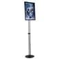 Sign Display w/Fully Adjustable Design: 18" x 24" Black