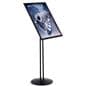Sign Display w/Fully Adjustable Design: 18" 24" Black