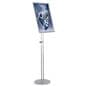 Poster Stand w/Fully Adjustable Design: 18" x 24" Silver