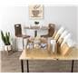 Coffee cup and lid organizer with natural pine finish