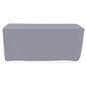 Trade show table throws are made with flame retardant material 