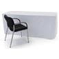 Durable trade show table throws are made of polyester material 