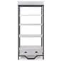 French country etagere shelving has an overall height of 75 inches