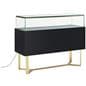 Retail glass display counter with 360-degree viewing