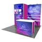 Modular exhibition system with led lights