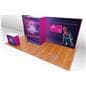 Modular exhibition stands with full size closet and door