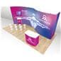 Modular trade show display with custom printing 