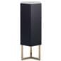 Floor standing pedestal with compact footprint
