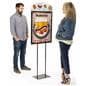 Double sided dimensional advertising poster insert features full color UV printed graphics