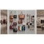 Gridwall panel display in retail environment