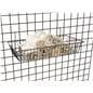 Wire gridwall basket stocked with towels