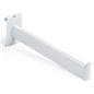 Lipped edge white 12" square tube gridwall faceout arm