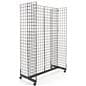 Black Gridwall H-Unit Gondola with 4 Panels