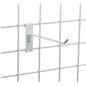 Angled tip 8" white wire grid panel display hook