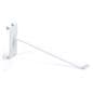 Set of (25) 8" white wire grid panel display hook