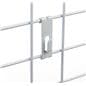 Set of 30 white gridwall utility notch hook