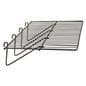Wire shelf for gridwall or slatwall showcases merchandise 